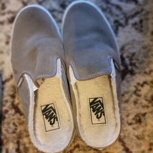 Vans Women's Cozy Gray Slip-On Slippers